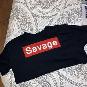 Savage Cropped Tee